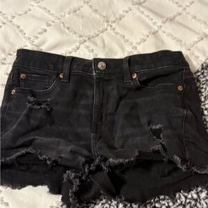 American Eagle Outfitters Women's Black Jean Shorts